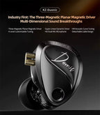 KZ Duonic Wired IEMs | Bass Improved Black with Tuning Switches