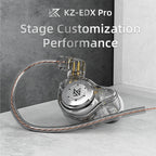 KZ EDX Pro Hi-Fi Bass In-Ear Earphones | Dual Magnetic Dynamic Wired IEMs