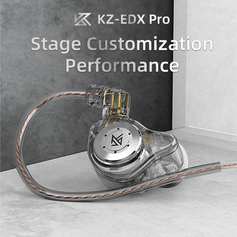 KZ EDX Pro Hi-Fi Bass In-Ear Earphones | Dual Magnetic Dynamic Wired IEMs