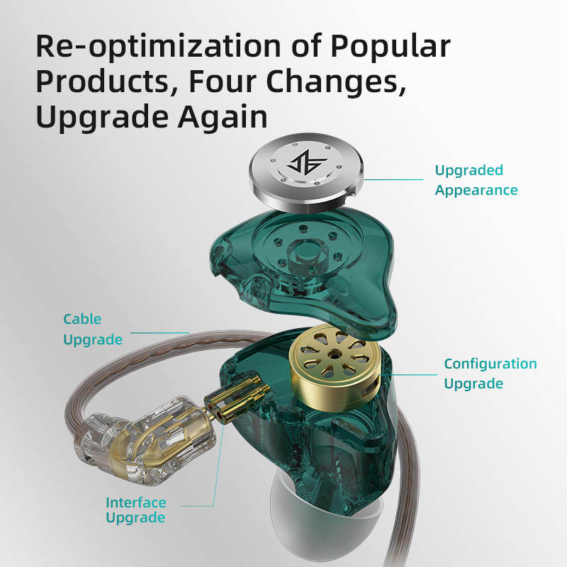 KZ EDX Pro Hi-Fi Bass In-Ear Earphones | Dual Magnetic Dynamic Wired IEMs