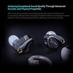 KZ Castor Pro Harman Target Improved Bass Tunable in Ear Monitor, HiFi Improved Bass in Ear Headphone IEM