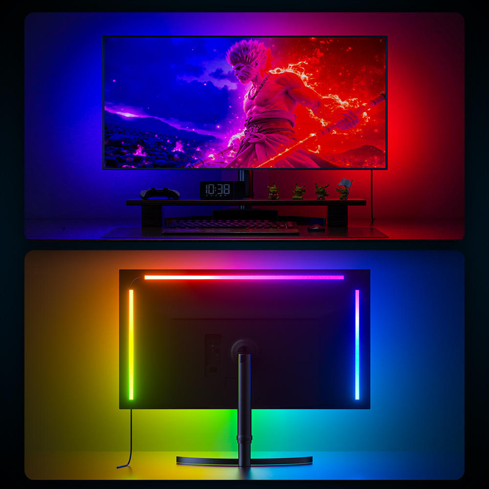 Ambient PC Sync RGB Light Strip – Monitor Backlight, Screen-Sync & Music-Sync LED Kit (USB Powered)