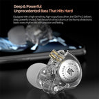 KZ EDX PRO 2 Dynamic in Ear Earphone HIFI DJ Earphones Earbud Music Noise Cancelling Headset 3.5MM Tpre-c Plug