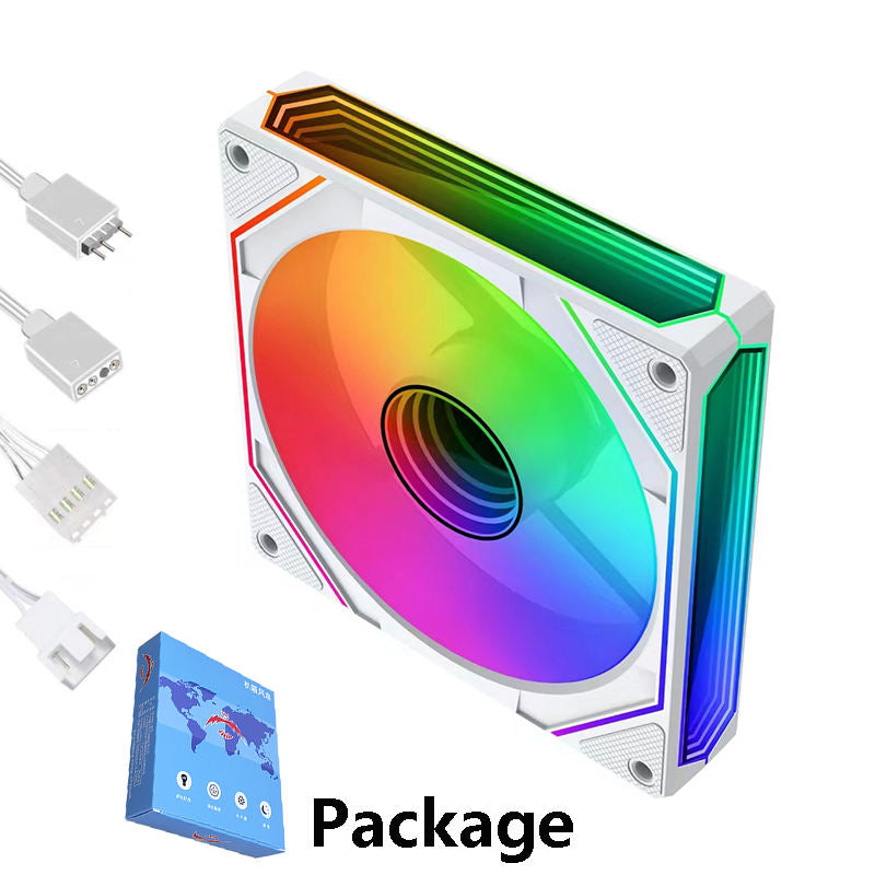 Prism 6Pro – 120 mm PWM 3 side infinty mirror Case Fan with 5V ARGB Lighting & Silent Cooling