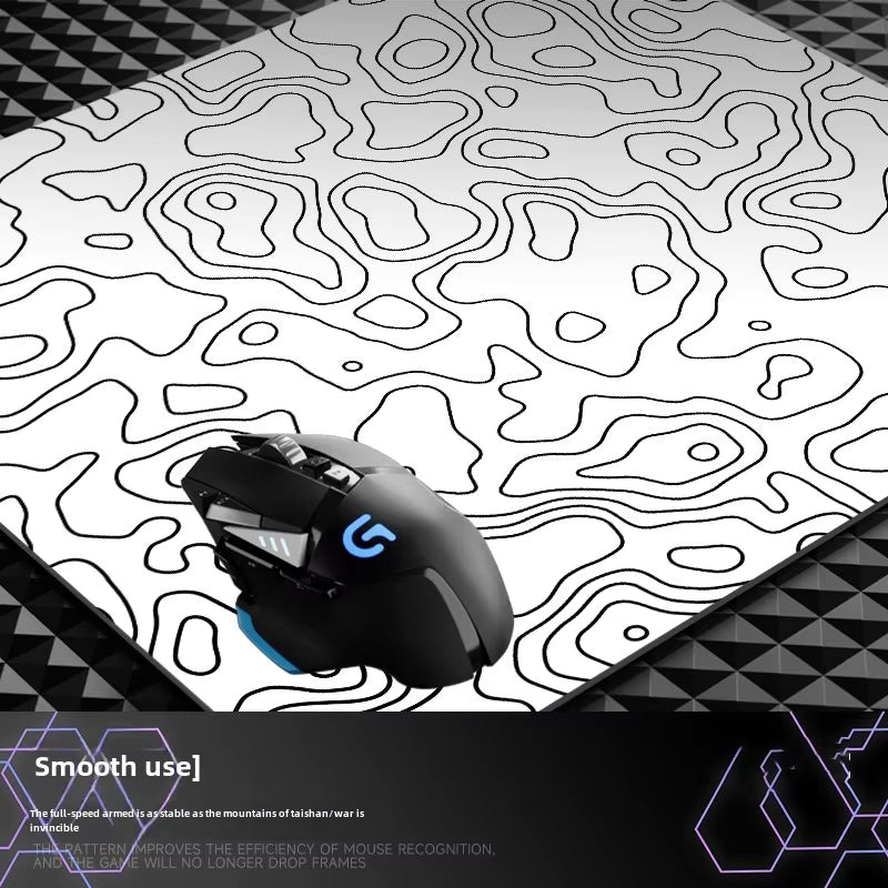 Glass Mouse Pad – Toughened Surface, Smooth Glide & Anti-Slip Base