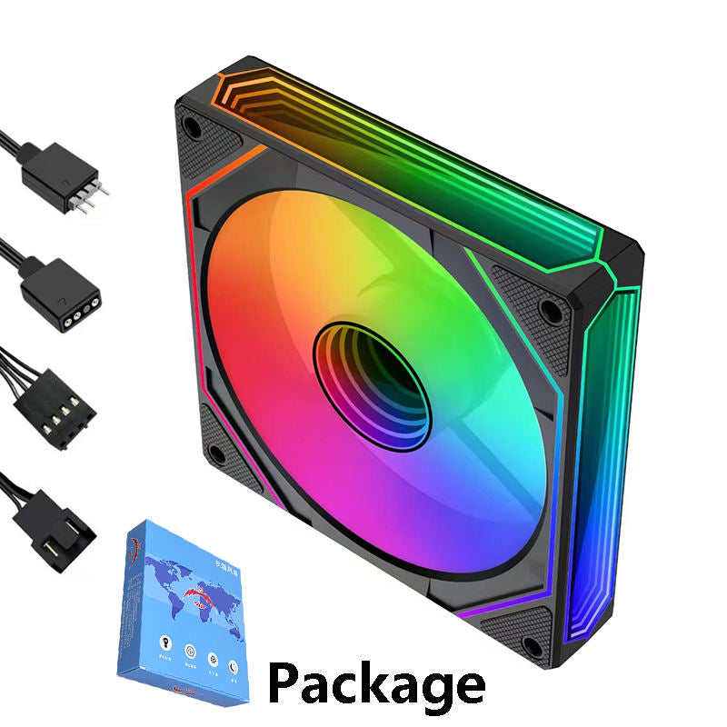 Prism 6Pro – 120 mm PWM 3 side infinty mirror Case Fan with 5V ARGB Lighting & Silent Cooling
