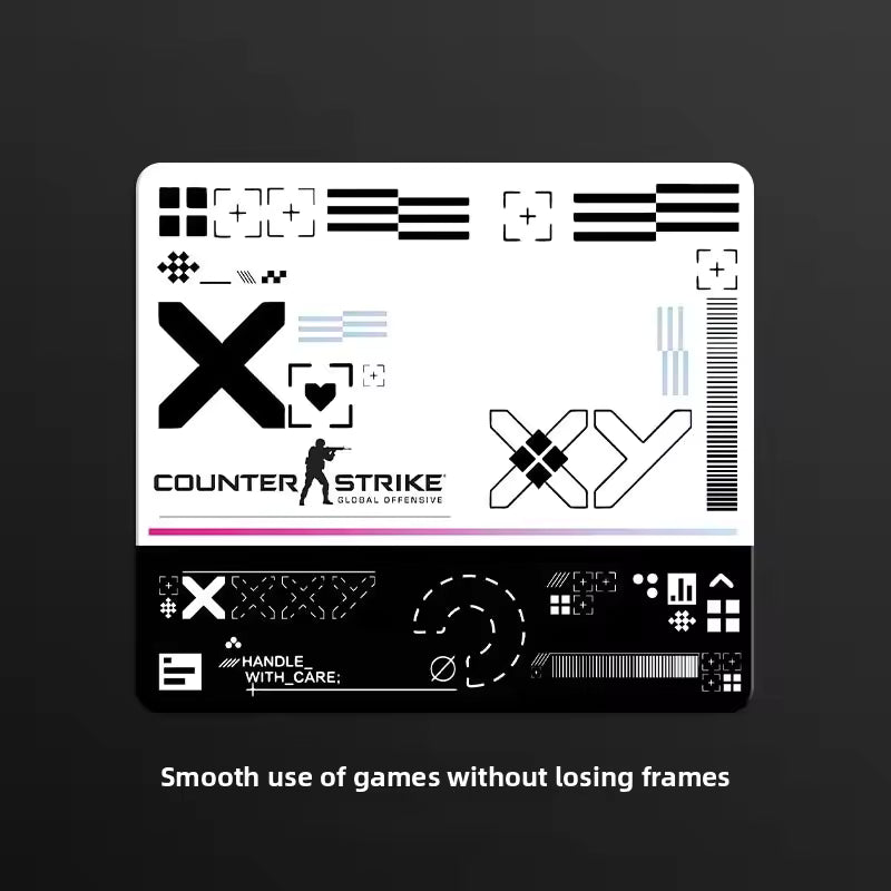 CS:GO Tempered Glass Gaming Mouse Pad – Ultra-Smooth, Non-Slip, Custom Esports Desk Mat