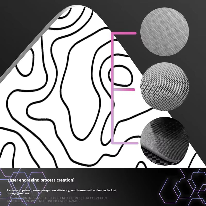 Glass Mouse Pad – Toughened Surface, Smooth Glide & Anti-Slip Base