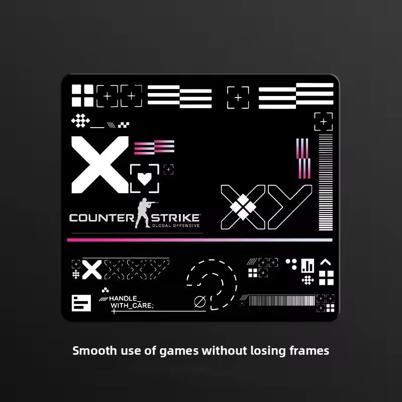 CS:GO Tempered Glass Gaming Mouse Pad – Ultra-Smooth, Non-Slip, Custom Esports Desk Mat