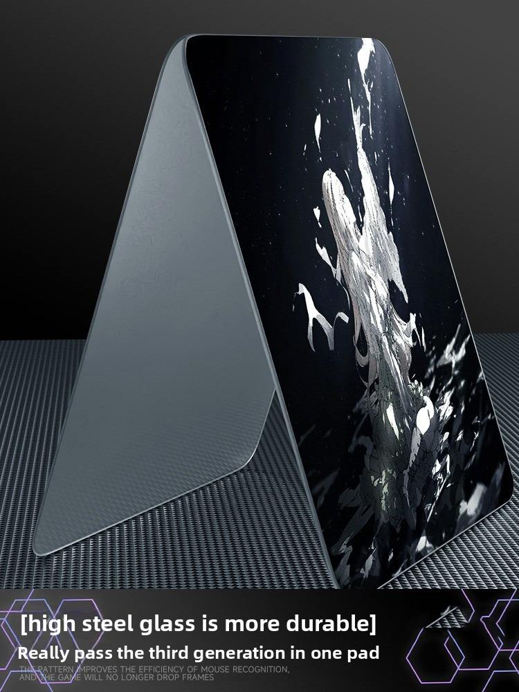 Tempered Glass Gaming Mouse Pad – Ultra-Smooth, Non-Slip, Custom Esports Desk Mat